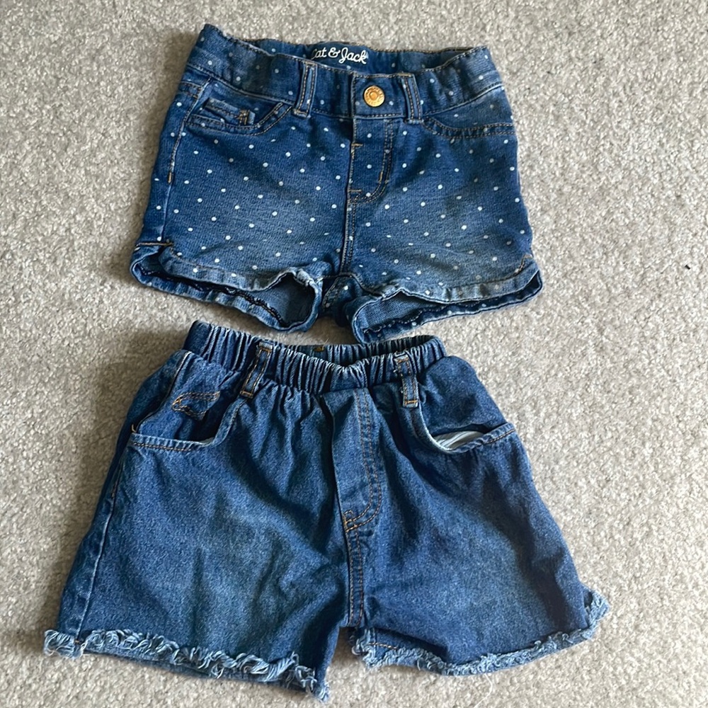 Jean shorts for girls size 18m